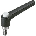 Male Screw - with Push Button,Plastic Clamp Lever